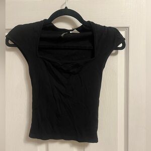 H&M fitted square neck tee